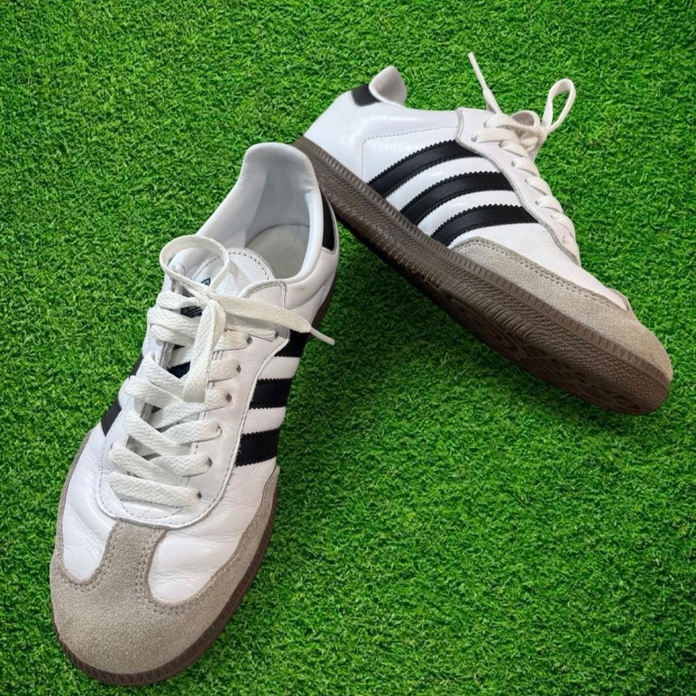 Adidas Samba OG Mens Cloud White Core Black Gum B75806 Retro Sneakers
